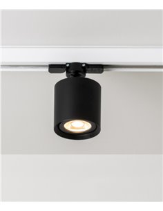 Foco de carril monofásico Kronn 77 GU10 - Milán 2