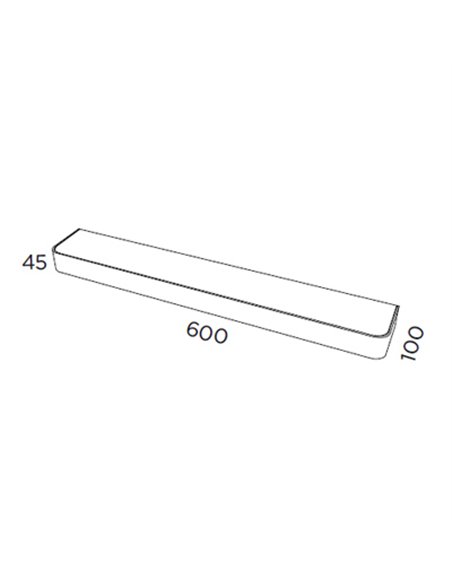 Lámpara para espejos LED en aluminio cromo en 3 tamaños 3000K - Arcos - Pujol Iluminación