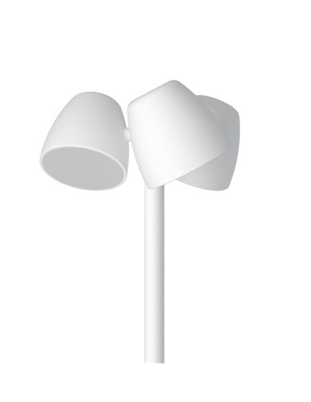 Pie de lectura LED con tres focos – Trío – Pujol Iluminación