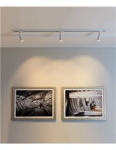 Foco de techo de carril LED Ø 4cm y 14,1 cm de alto en 2 acabados orientable y regulable 2700K – Haul – Milan