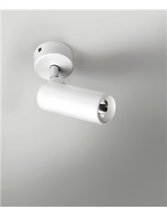 Foco de pared y techo LED en 2 acabados orientable y regulable 2700K – Haul – Milan