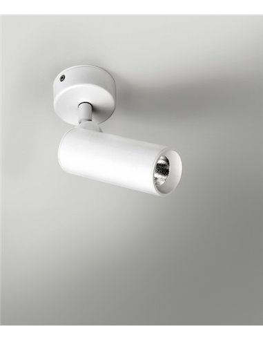 Foco de pared y techo LED en 2 acabados orientable y regulable 2700K – Haul – Milan