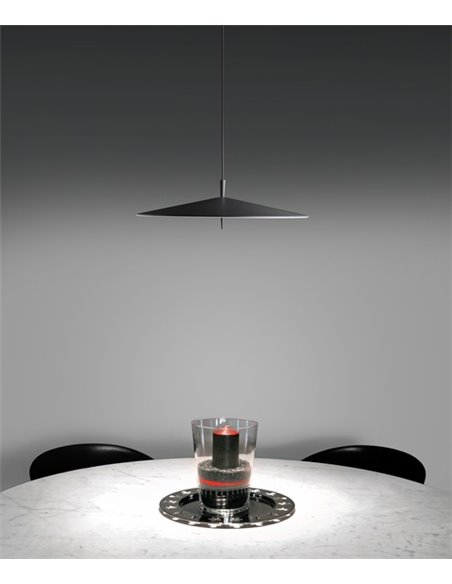 Lámpara colgante de acero LED en 2 acabados regulable 2700K – Pla – Milan