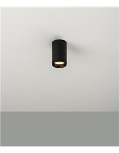 Foco de techo LED Ø 5,5 cm de acero en 2 acabados y 2 fuentes de luz regulable 2700K – Haul – Milan