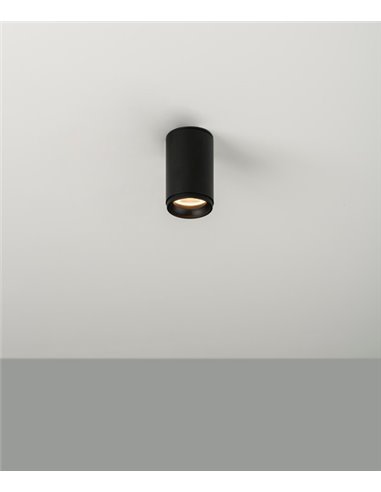 Foco de techo LED Ø 5,5 cm de acero en 2 acabados y 2 fuentes de luz regulable 2700K – Haul – Milan