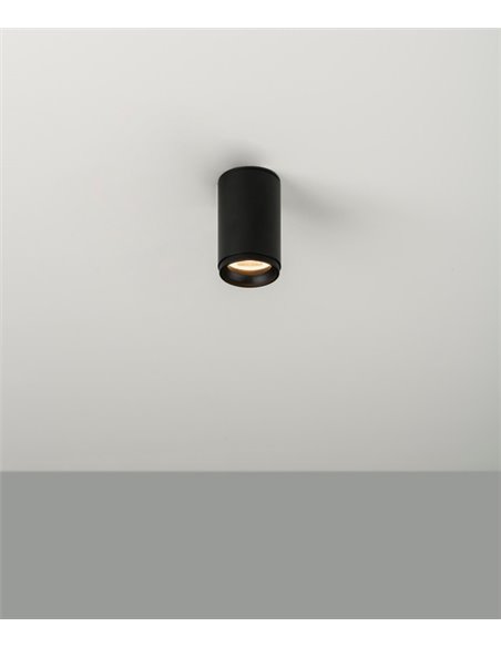 Foco de techo LED Ø 5,5 cm de acero en 2 acabados y 2 fuentes de luz regulable 2700K – Haul – Milan