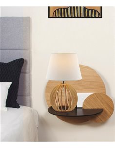 Lámpara de mesa de madera Sereno – AJP