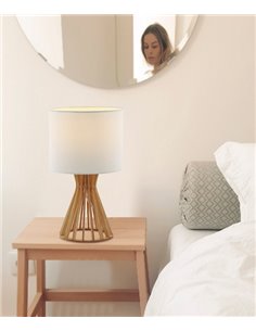 Lámpara de mesa de madera Bartan – AJP