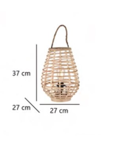 Lámpara de mesa de madera Picardo – AJP