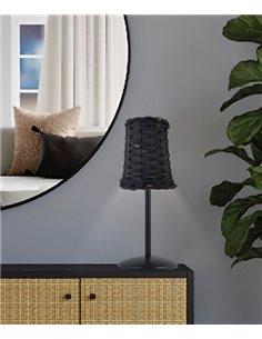 Lámpara de mesa de mimbre Alexia – AJP
