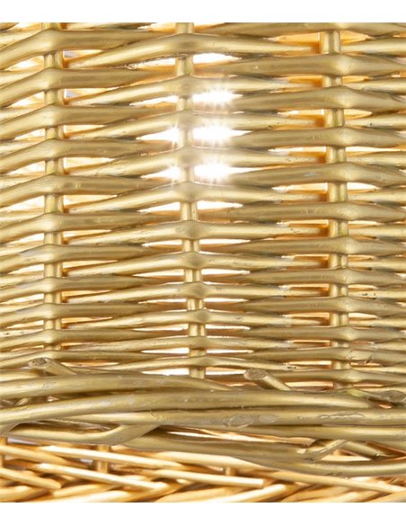 Lámpara de mesa de mimbre Georgina – AJP