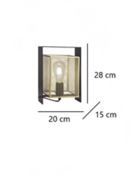 Lámpara de mesa dorada Nimes – AJP