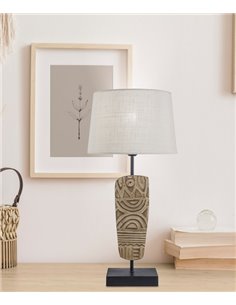 Lámpara de mesa de madera Tribale – AJP