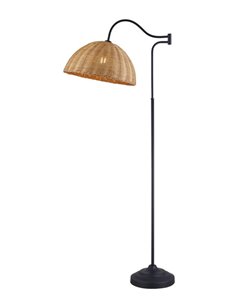 Lámpara de pie de ratán Mastella – AJP 2