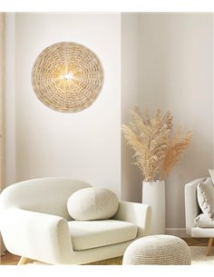 Plafón de techo/Aplique de pared de mimbre Orsay – AJP