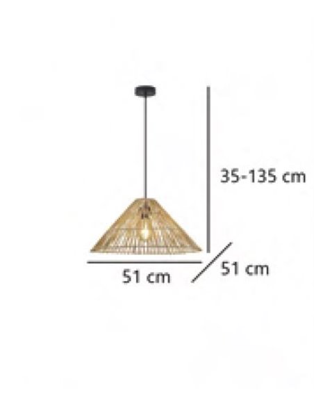 Lámpara de techo colgante de cuerda Vinson – AJP