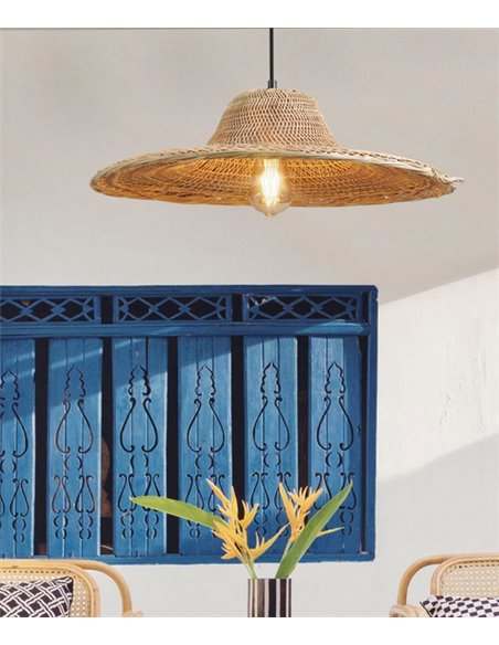 Lámpara colgante de ratán Bruno – AJP