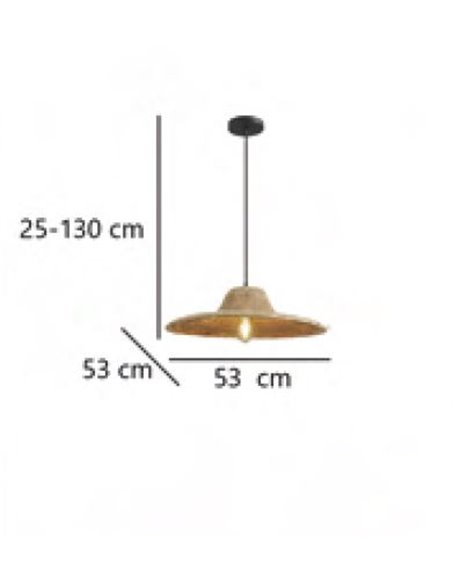 Lámpara colgante de ratán Bruno – AJP