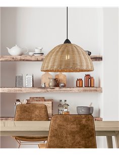 Lámpara colgante de ratán Mastella – AJP