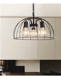 Colgante de techo tipo jaula 3 luces Nora – AJP