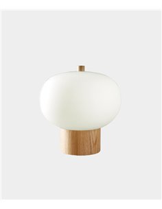 Lámpara de mesa Ilargi – Leds C4 – En madera maciza táctil y regulable 2