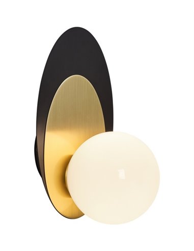 Eccentric decorative wall light black-brass – Pedret