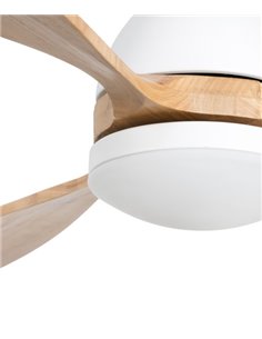 Poros SMART white ceiling fan with LED light – Poros - Remote control with timer + Alexa/Google/Siri, 6 speeds, DC motor 2