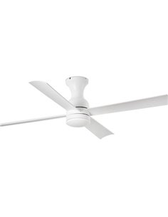 Fraser white ceiling fan with LED light – Faro - Remote control with timer, 3 speeds, DC motor 2