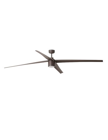 Attos LED brown ceiling fan – Faro –...