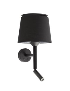 Savoy wall light with reader - Faro - Reading lamp, double switch 2