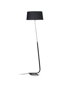Hotel floor lamp - Faro - Black/white fabric shade 2