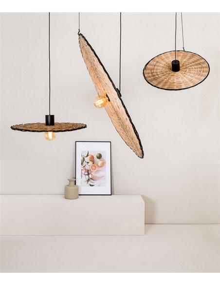 Costas pendant light - Faro – Rattan, 60-100 cm