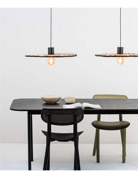 Costas pendant light - Faro – Rattan, 60-100 cm