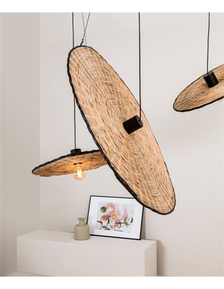 Costas pendant light - Faro – Rattan, 60-100 cm