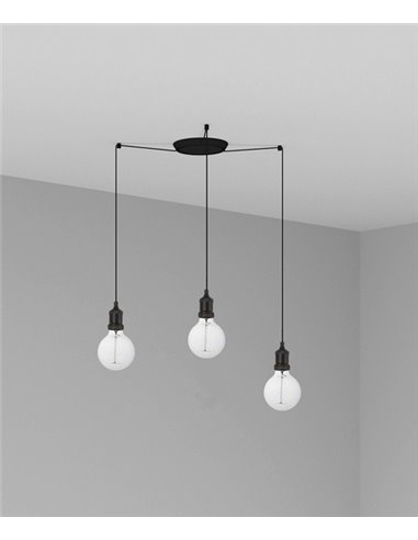 Art pendant light - Faro - Vintage pendant light 3 lights