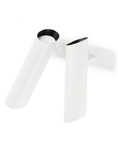 Link wall light - Faro - 2 lights, Steel black/white 2