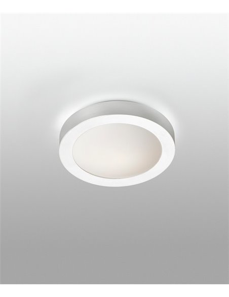 Ceiling light Logos - Faro - Bathroom lamp, White/Nickel