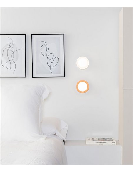 Wall light bathroom May - Faro - Ø 12 cm, Steel, LED 2700K