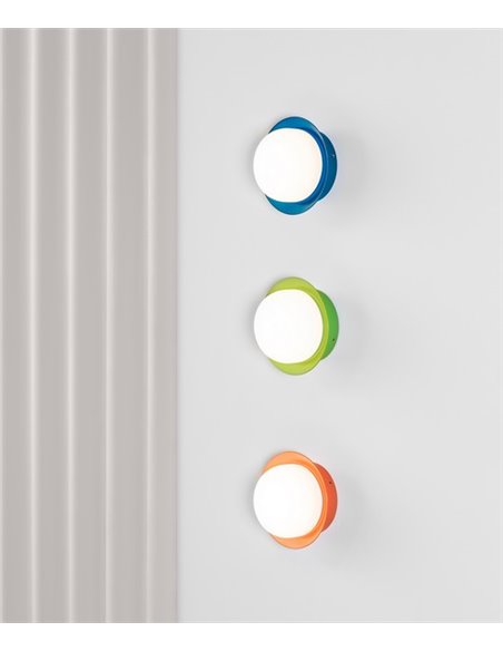 Wall light bathroom May - Faro - Ø 12 cm, Steel, LED 2700K