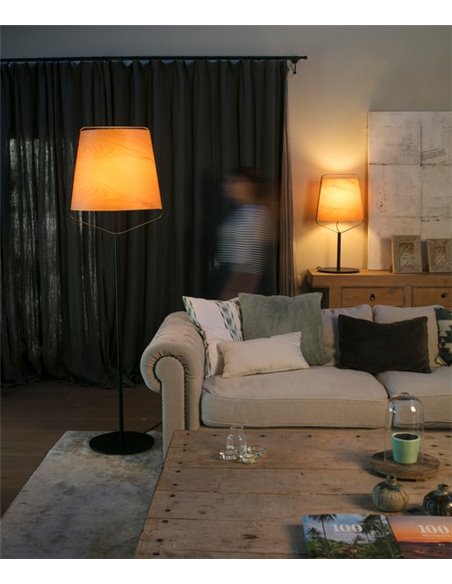 Stood Floor Lamp - Faro - Cherry Wood, 182 cm