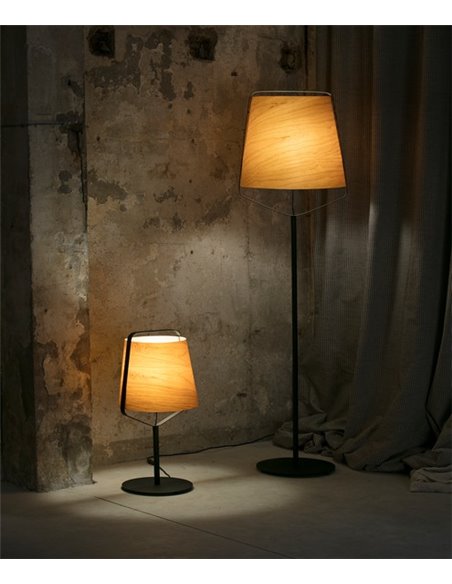 Stood Floor Lamp - Faro - Cherry Wood, 182 cm