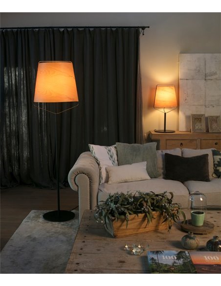 Stood Floor Lamp - Faro - Cherry Wood, 182 cm