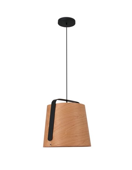 Stood pendant light - Faro - Cherry wood, Ø 50 cm