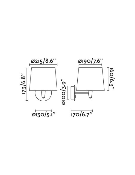 Samba wall light - Faro