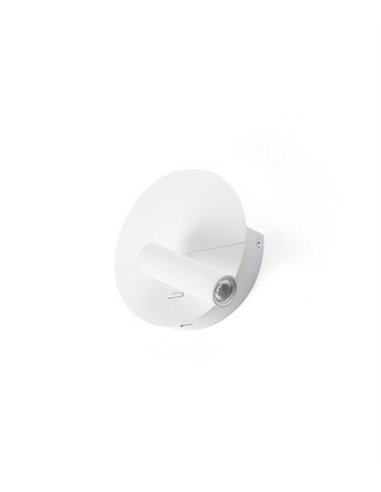 Wall light with reader Duas - Faro - USB, LED 2700K