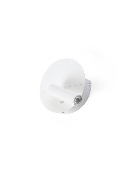 Wall light with reader Duas - Faro - USB, LED 2700K