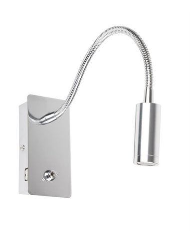 Juliet wall light - Faro - With LED flexo, USB charger, Chrome Juliet wall light - Faro - With LED flexo, USB charger, Chrome