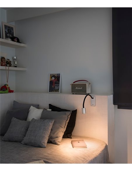 Leser - Faro - Flexo LED 3000K, Black + Matt nickel Leser - Faro - Flexo LED 3000K, Black + Matt nickel