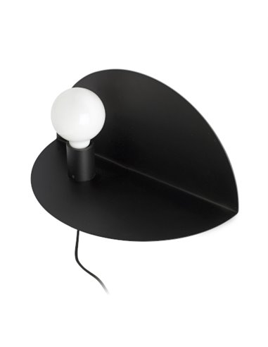 Nit wall light - Faro - Left, White/Black Nit wall light - Faro - Left, White/Black