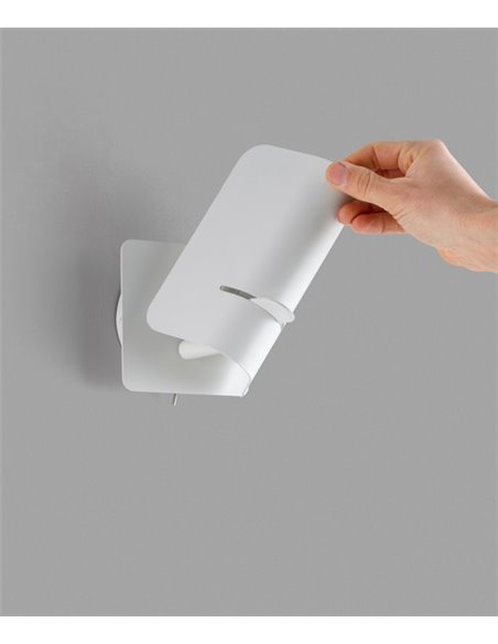 Wall light Smile - Faro - Adjustable, White/Black